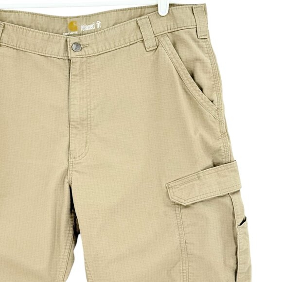 Carhartt Men's Force Broxton Tan Cargo Short Relaxed Fit Size 40 - Picture 3 of 12